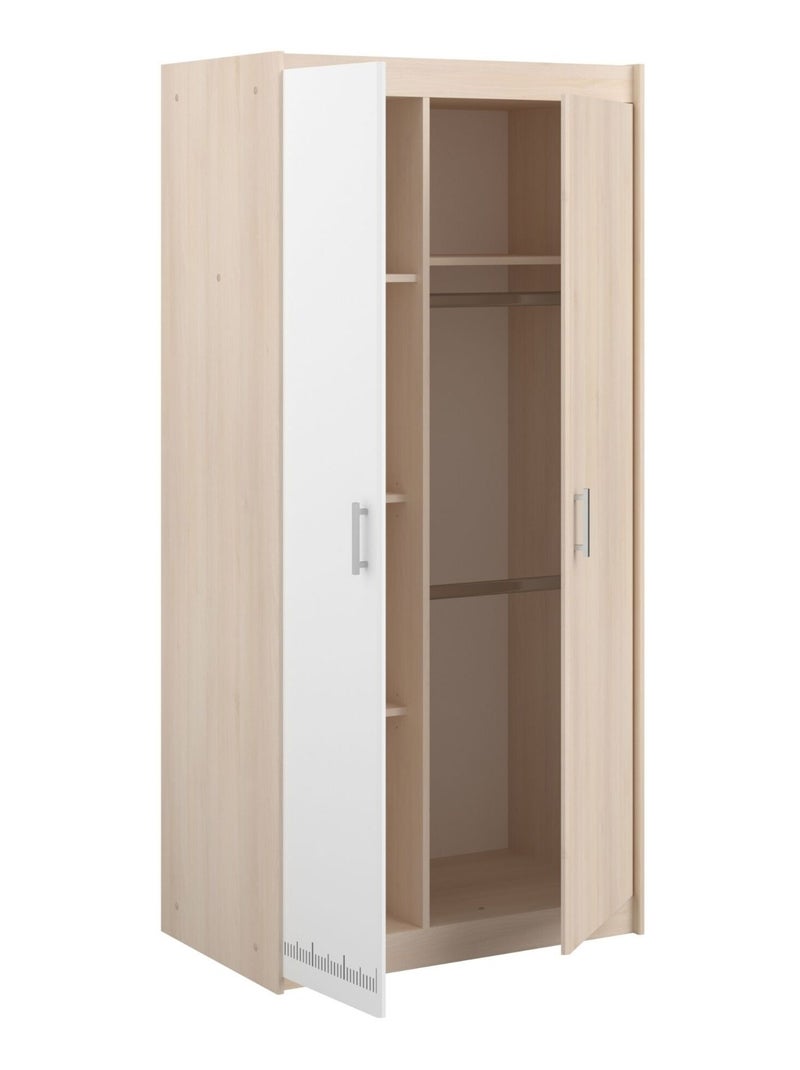 Armoire enfant 2 portes Marron clair - Kiabi