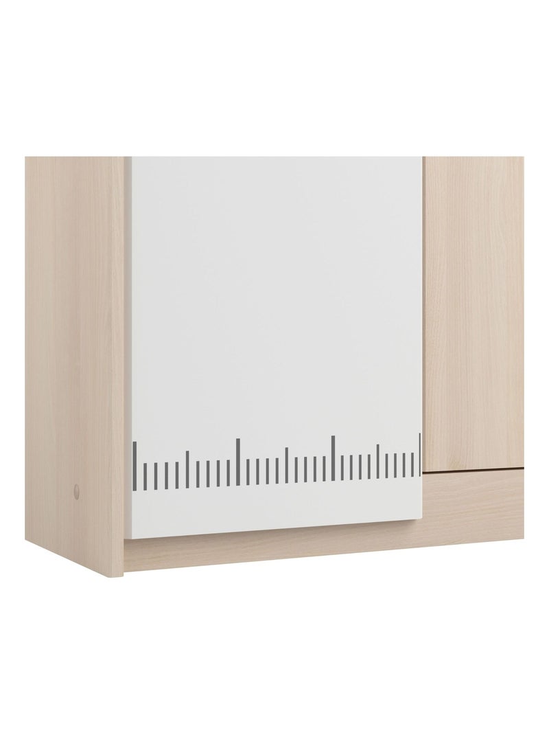 Armoire enfant 2 portes Marron clair - Kiabi
