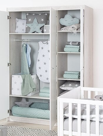 Armoire enfant 3 portes à fermeture douce 'Julia' ROBA