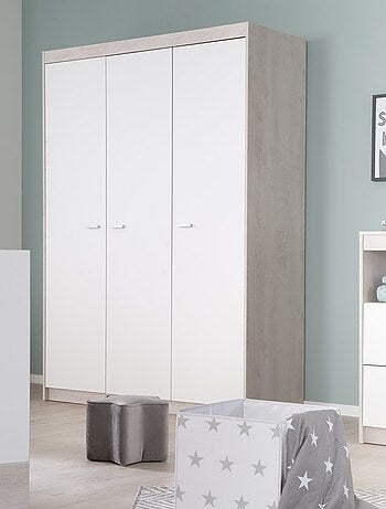 Armoire enfant 3 portes à fermeture douce 'Julia' ROBA