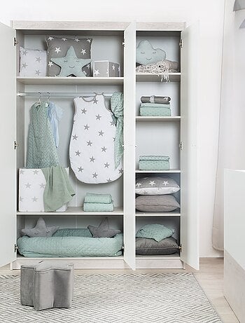 Armoire enfant 3 portes à fermeture douce 'Julia' ROBA