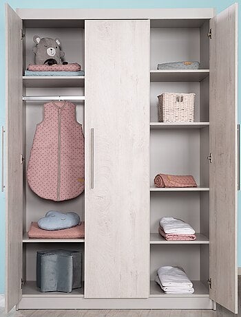 Armoire enfant 3 portes à fermeture douce 'Maren 2' ROBA