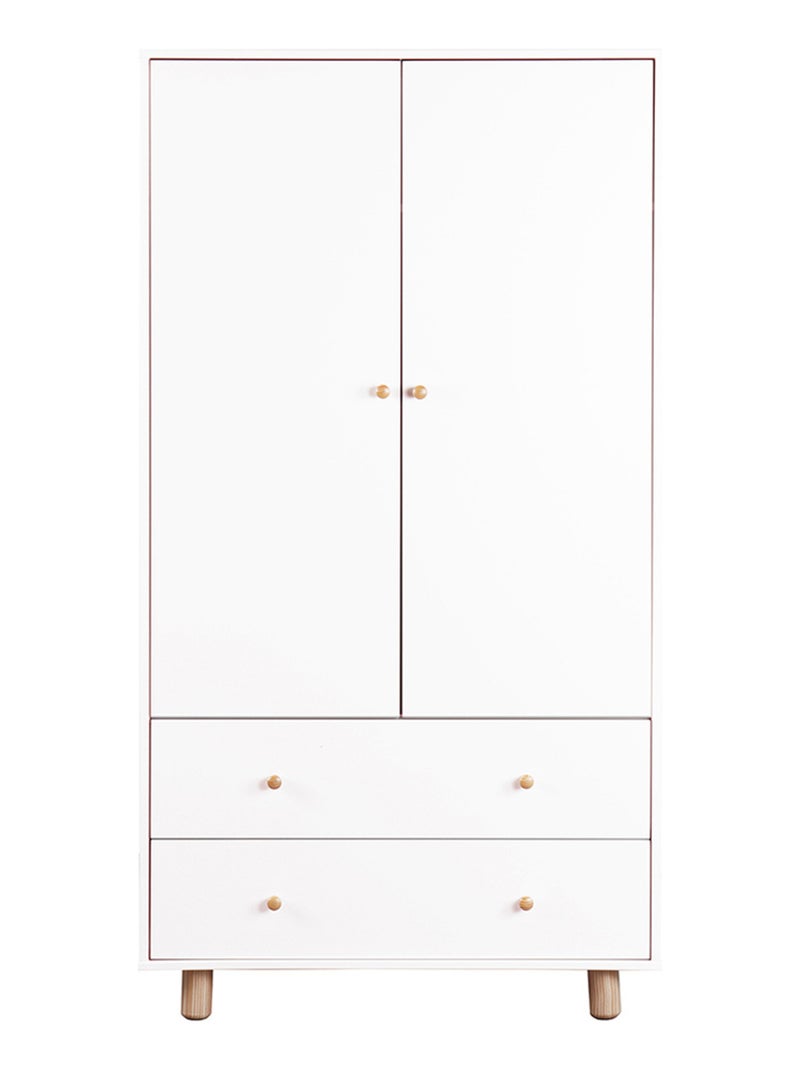 Armoire enfant Gabby - AKITEN RETAIL Blanc Marron - Kiabi