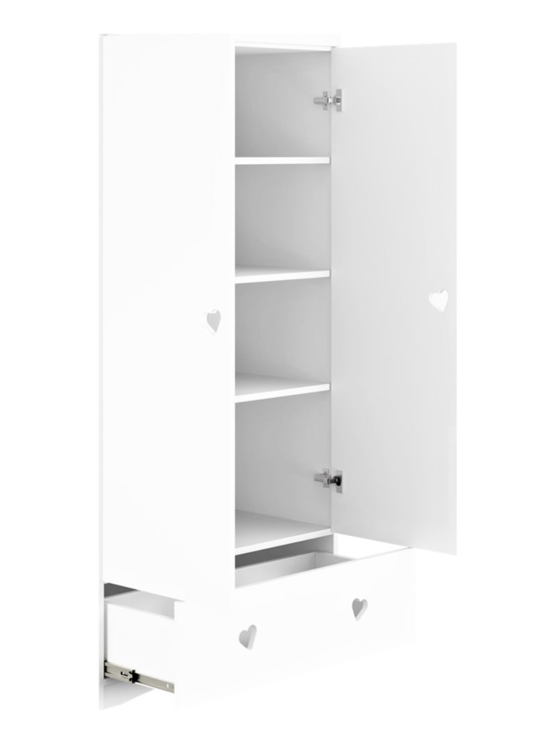 Armoire Enfant Julia Blanc - Kiabi