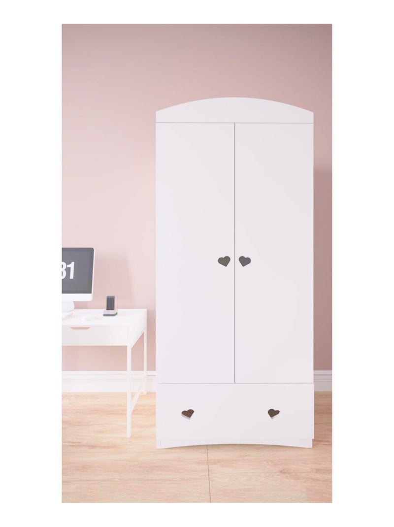 Armoire Enfant Julia Blanc - Kiabi