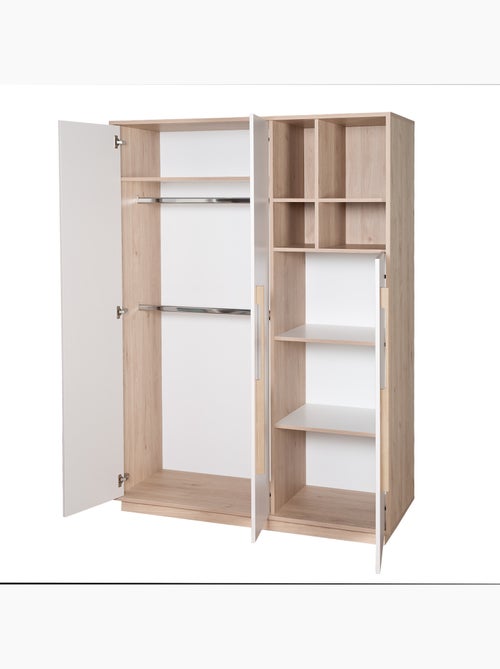 Armoire enfant minimaliste 3 portes avec rangements ouverts Elva Roba - Kiabi Armoire enfant minimaliste 3 portes avec rangements ouverts Elva Roba - Kiabi