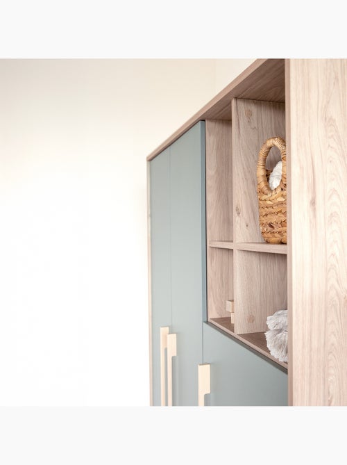 Armoire enfant minimaliste 3 portes avec rangements ouverts Selva Roba - Kiabi Armoire enfant minimaliste 3 portes avec rangements ouverts Selva Roba - Kiabi