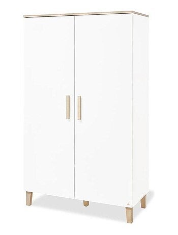 Armoire Lumi 2 portes blanche