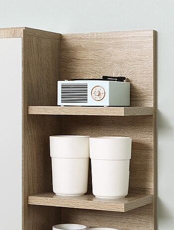 Armoire miroir de salle de bain avec étagère et 3 étagères latérales