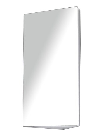 Armoire miroir rangement salle de bain acier