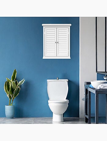 Armoire murale de salle de bain effet bois, 61cm