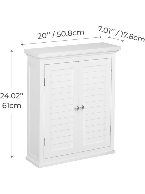 Armoire murale de salle de bain effet bois, 61cm - Kiabi
