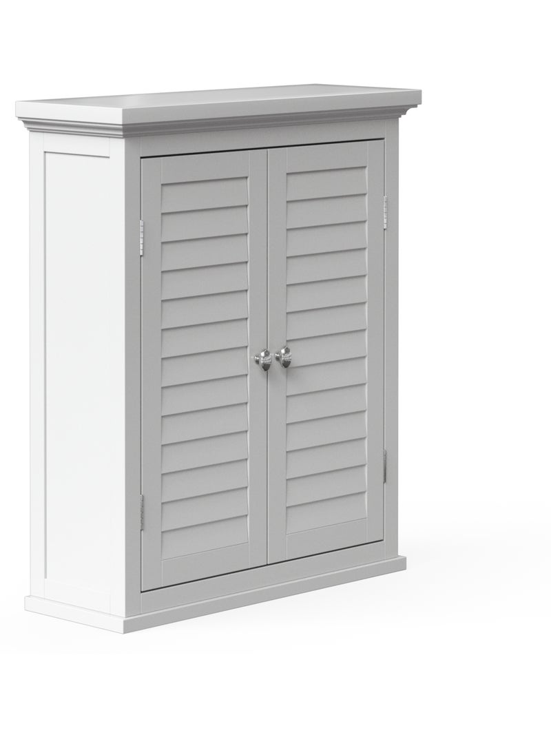 Armoire murale de salle de bain effet bois, 61cm Blanc - Kiabi