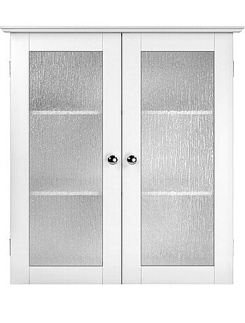 Armoire murale de salle de bain effet bois, 64cm