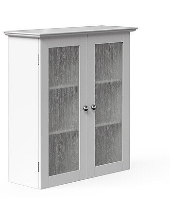 Armoire murale de salle de bain effet bois, 64cm