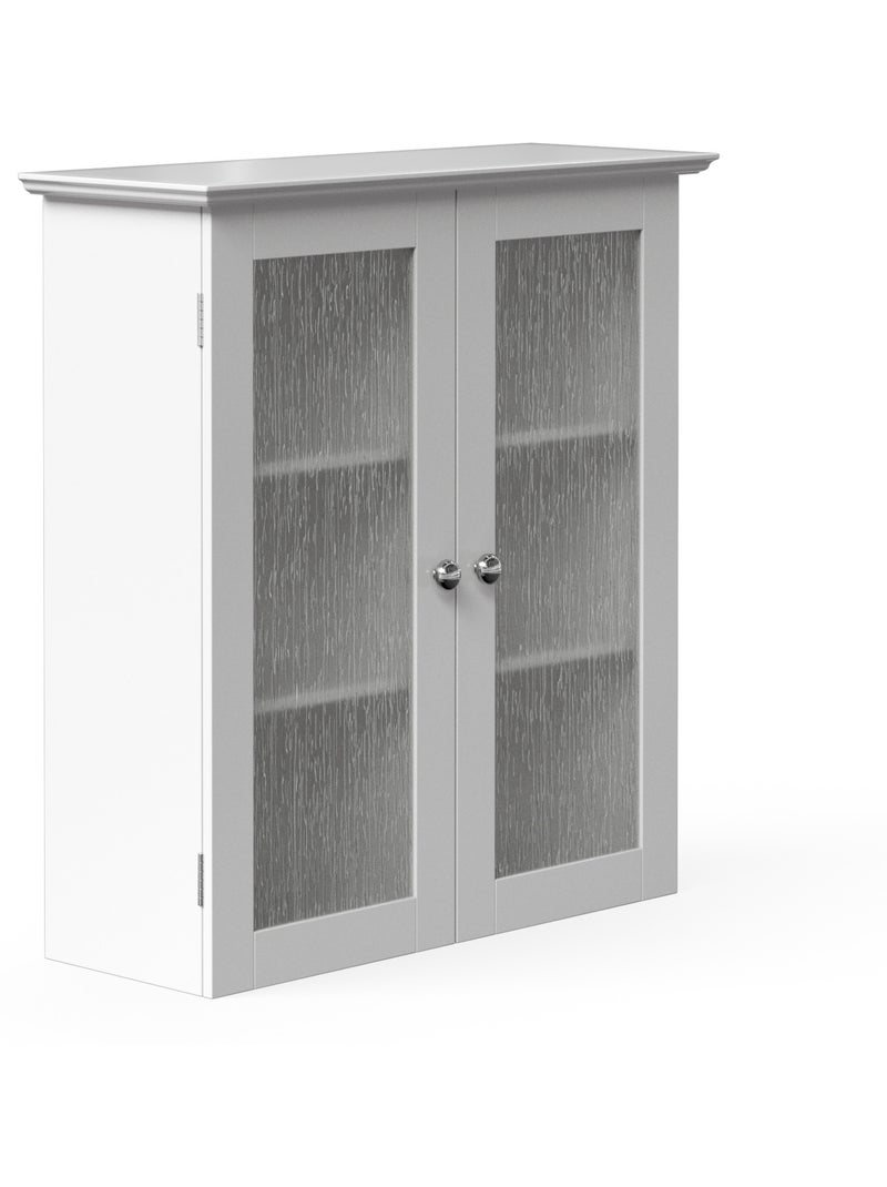 Armoire murale de salle de bain effet bois, 64cm Blanc - Kiabi