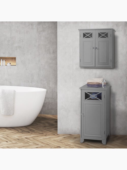 Armoire murale de salle de bain en 2 portes, 61cm - Kiabi
