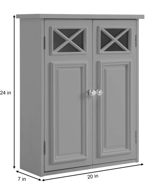 Armoire murale de salle de bain en 2 portes, 61cm - Kiabi