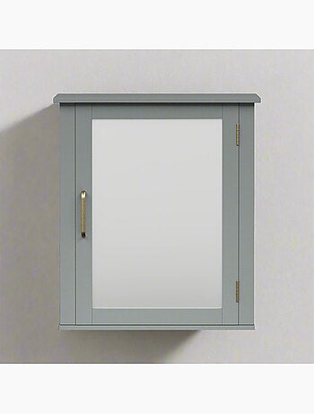 Armoire murale de salle de bain en effet bois, 53cm