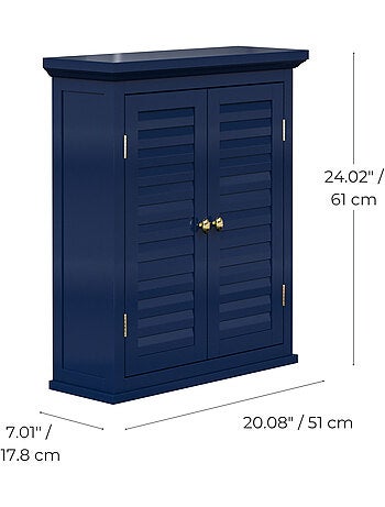 Armoire murale de salle de bain en effet bois, 61cm