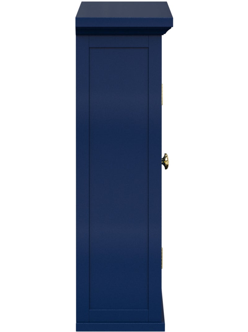 Armoire murale de salle de bain en effet bois, 61cm Bleu - Kiabi
