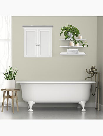 Armoire murale salle de bain, étagères réglables, 61cm