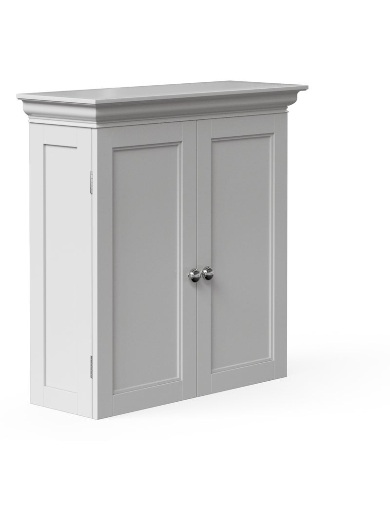 Armoire murale salle de bain, étagères réglables, 61cm Blanc - Kiabi