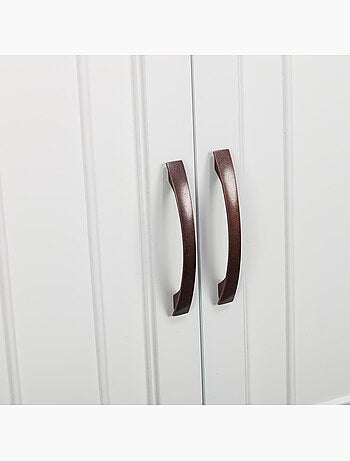 Armoire murale salle de bain, étagères réglables, 64cm