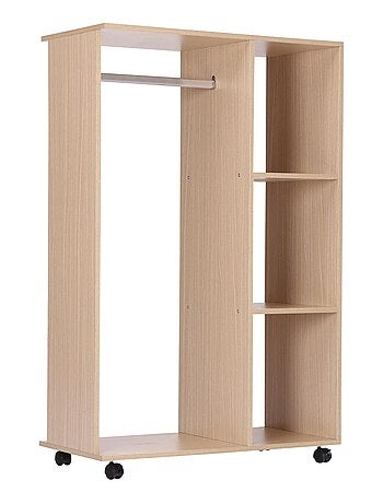 Armoire penderie de rangement bois