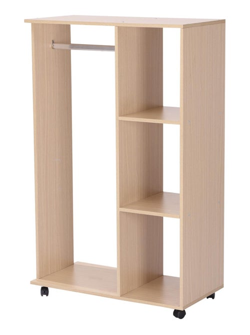 Armoire penderie de rangement bois - Kiabi