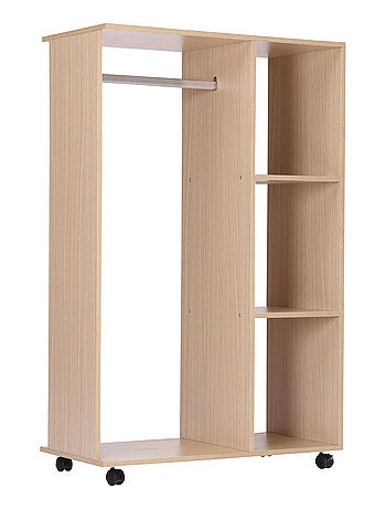Armoire penderie de rangement bois