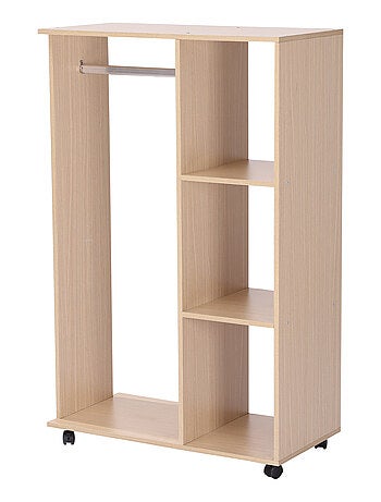 Armoire penderie de rangement bois