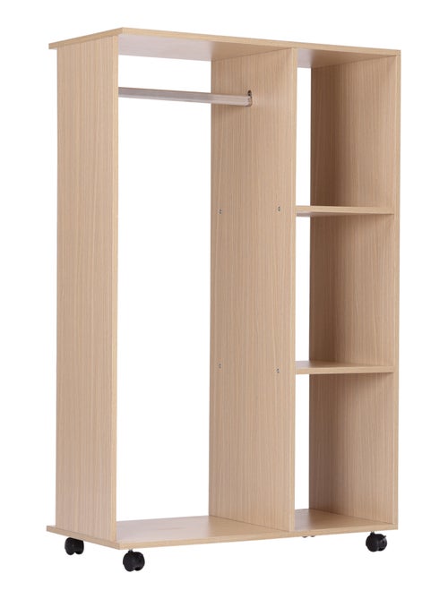 Armoire penderie de rangement bois - Kiabi