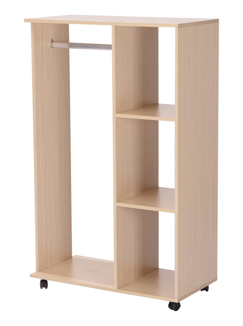 Armoire penderie de rangement bois Blanc Blanc - Kiabi