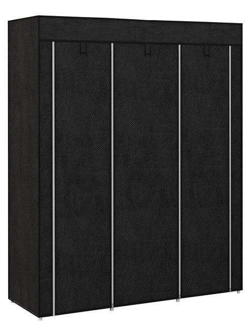 Armoire penderie multi-rangement - 8 étagères, 2 barres - non tissé - Kiabi