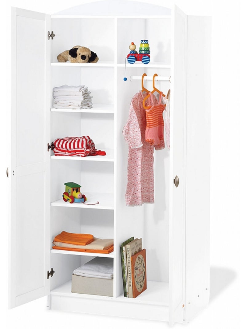 Armoire 'pinolino' laura 90 p 4 h 191 Blanc - Kiabi