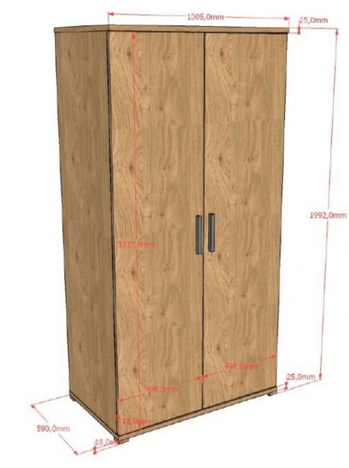 Armoire sam 2 portes - espace de rangement - Kiabi Armoire sam 2 portes - espace de rangement - Kiabi