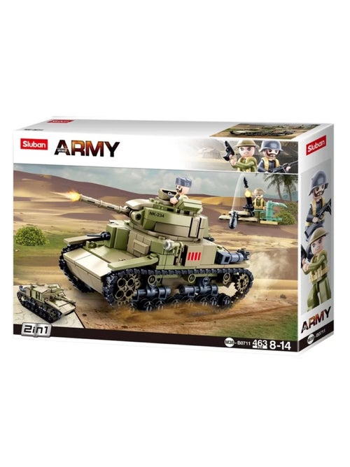 Army WWII - Char d'assaut italien 2 en 1 - Kiabi