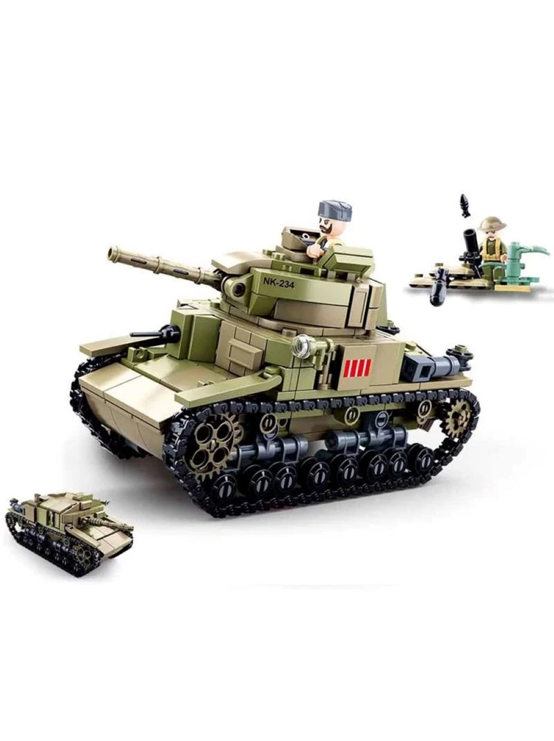 Army WWII - Char d'assaut italien 2 en 1 Vert - Kiabi
