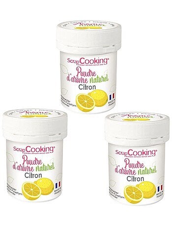 Arôme alimentaire naturel en poudre 45 g - citron - ScrapCooking