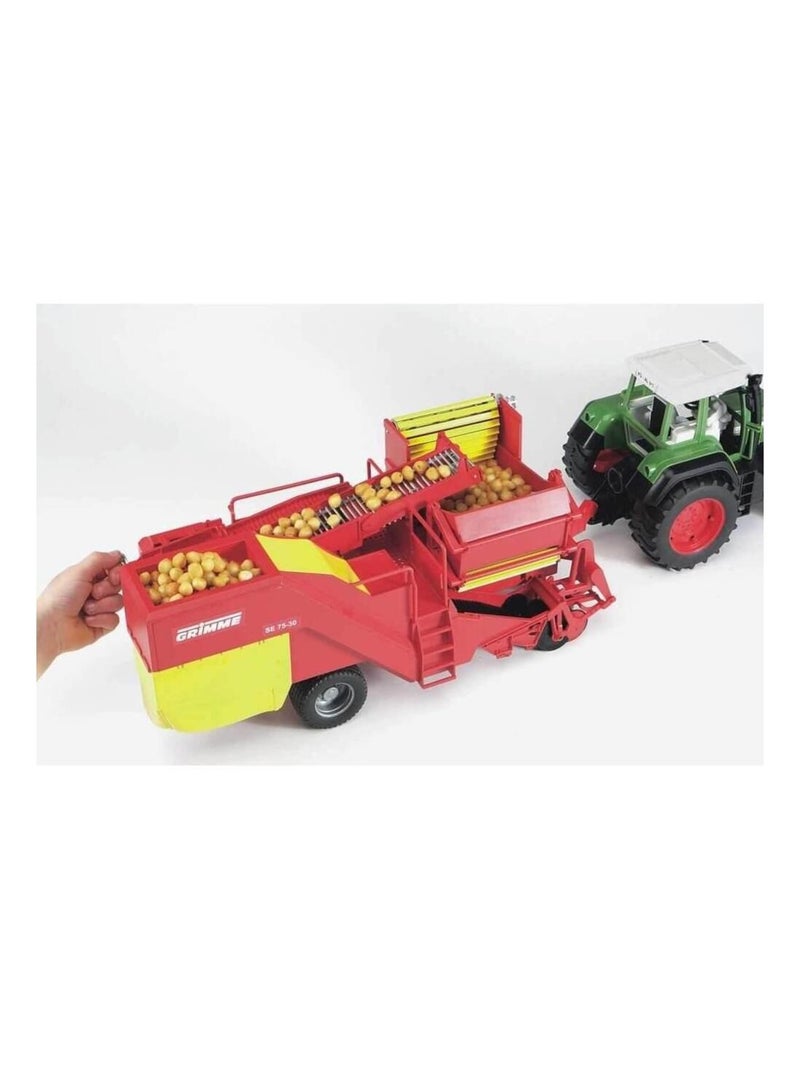 Arracheuse de pommes de terre Grimme SE 75-30 avec pommes de terre Rouge - Kiabi