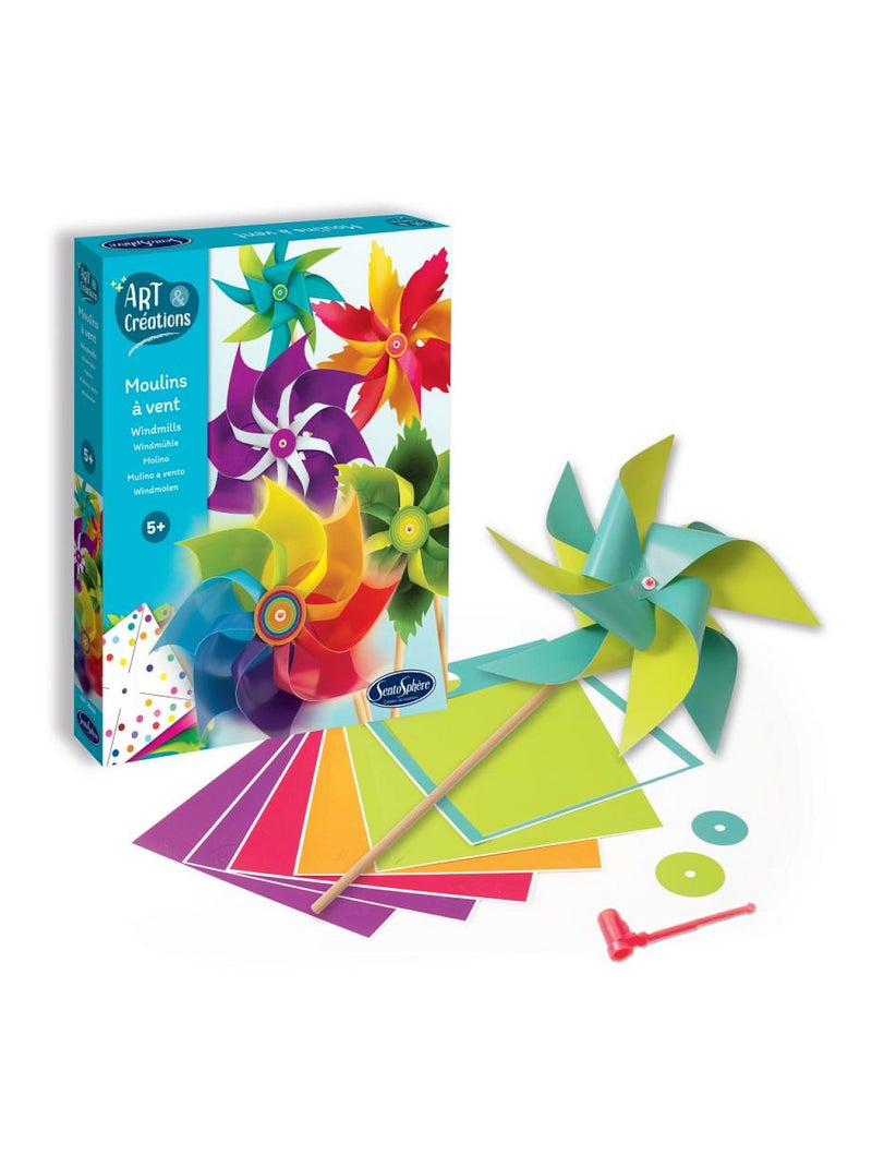 Art et créations : Moulins à vent bicolore Multicolore - Kiabi