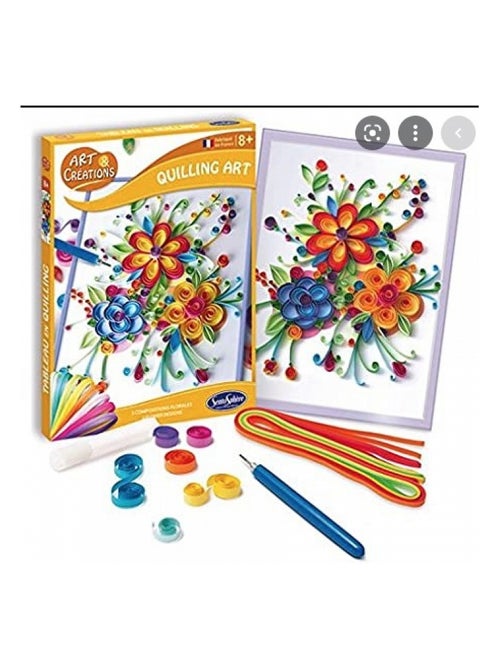 Art et creations quilling art Au coeur des fleurs - Kiabi