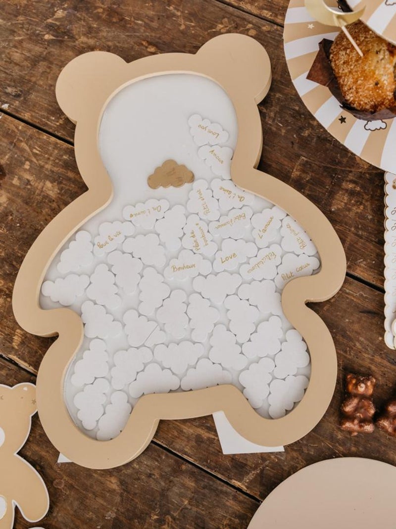 Arty Fêtes Factory - Cadre livre d'or Nounours Baby Nude Beige - Kiabi