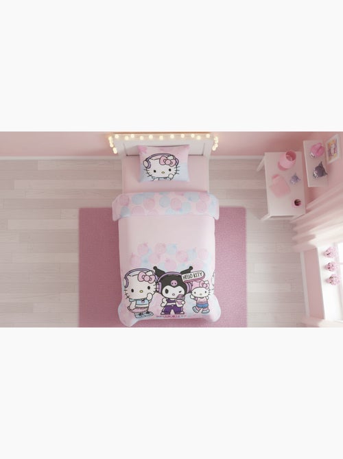 arure Lit Fille Hello Kitty & Friends 140x200 cm + Taie 65x65 cm Polycoton Réversible | Kuromi My Me - Kiabi arure Lit Fille Hello Kitty & Friends 140x200 cm + Taie 65x65 cm Polycoton Réversible | Kuromi My Me - Kiabi
