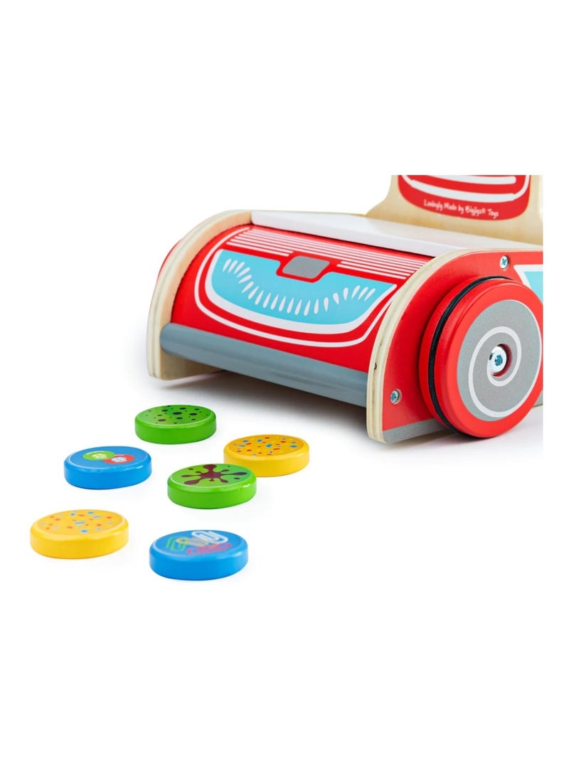 Aspirateur en bois pour enfant Rouge - Kiabi