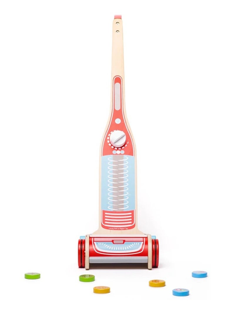 Aspirateur en bois pour enfant Rouge - Kiabi
