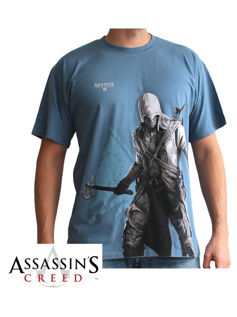 ASSASSIN'S CREED T-shirt Connor debout Bleu - Kiabi