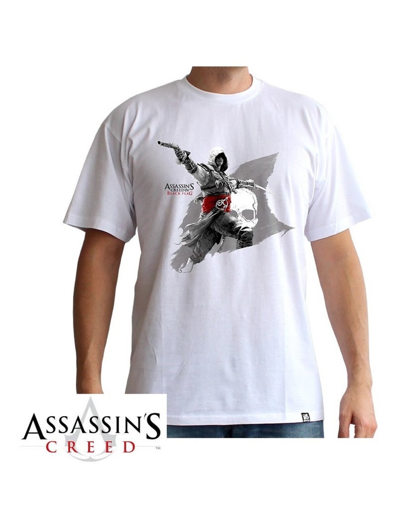 ASSASSIN'S CREED T-shirt Edward Flag Blanc - Kiabi