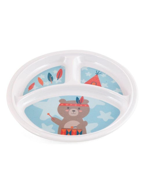 Assiette 3 compartiments Mill'O Bébé - Kiabi